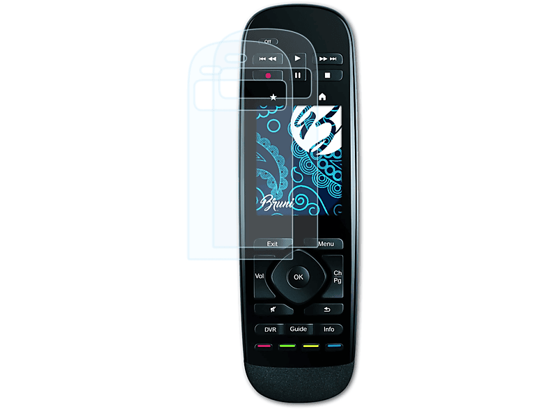BRUNI 2x Ultimate / Touch Logitech Harmony Basics-Clear Schutzfolie(für One)