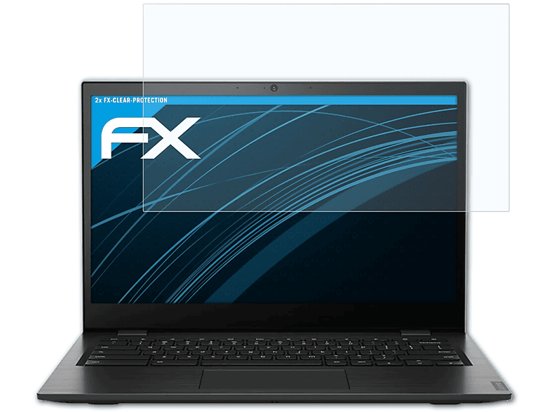 ATFOLIX 2x FX-Clear Displayschutz(für Chromebook) 14e Lenovo