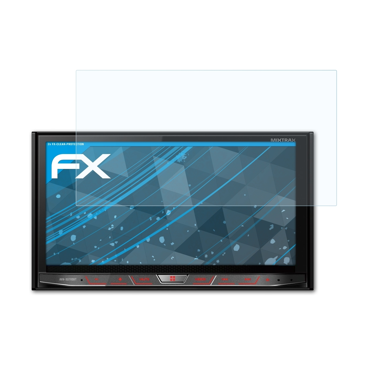 Pioneer X8800BT) FX-Clear 2x AVH-X8700BT / Displayschutz(für ATFOLIX