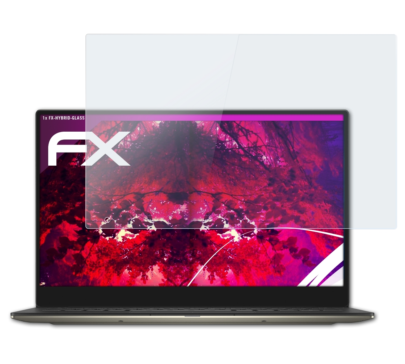 ATFOLIX FX-Hybrid-Glass Schutzglas(für Dell XPS 13 (9350))