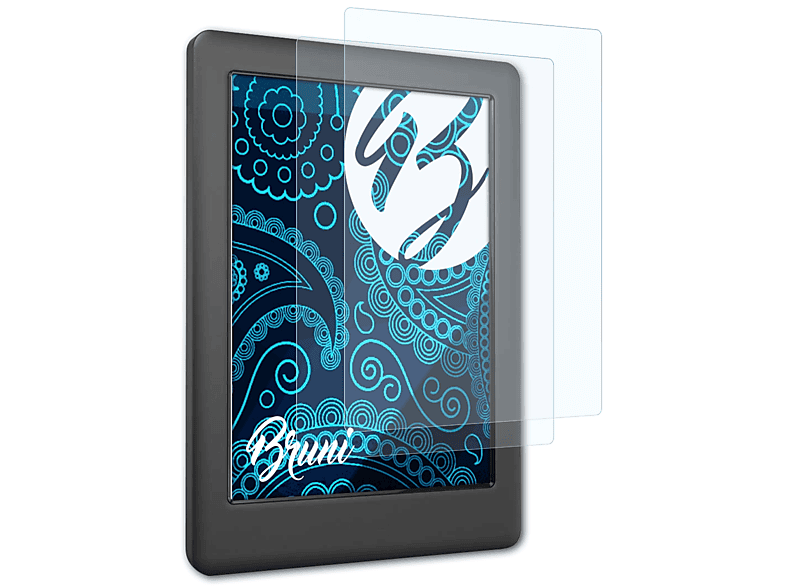 BRUNI 2x Basics-Clear Schutzfolie(für Kobo Touch 2.0)