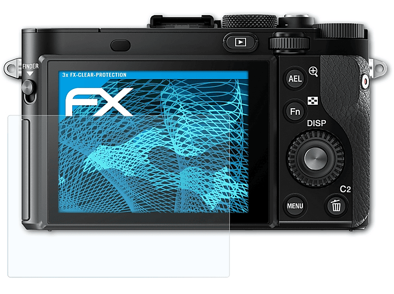 ATFOLIX 3x FX-Clear Displayschutz(für Sony DSC-RX1R II)
