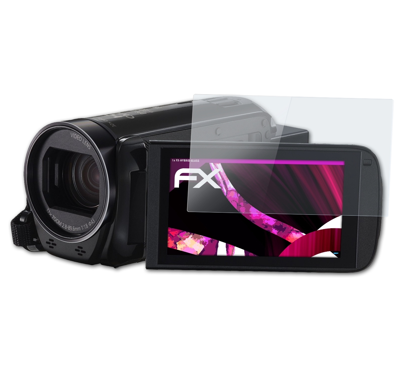 HF R78) Legria ATFOLIX Canon FX-Hybrid-Glass Schutzglas(für