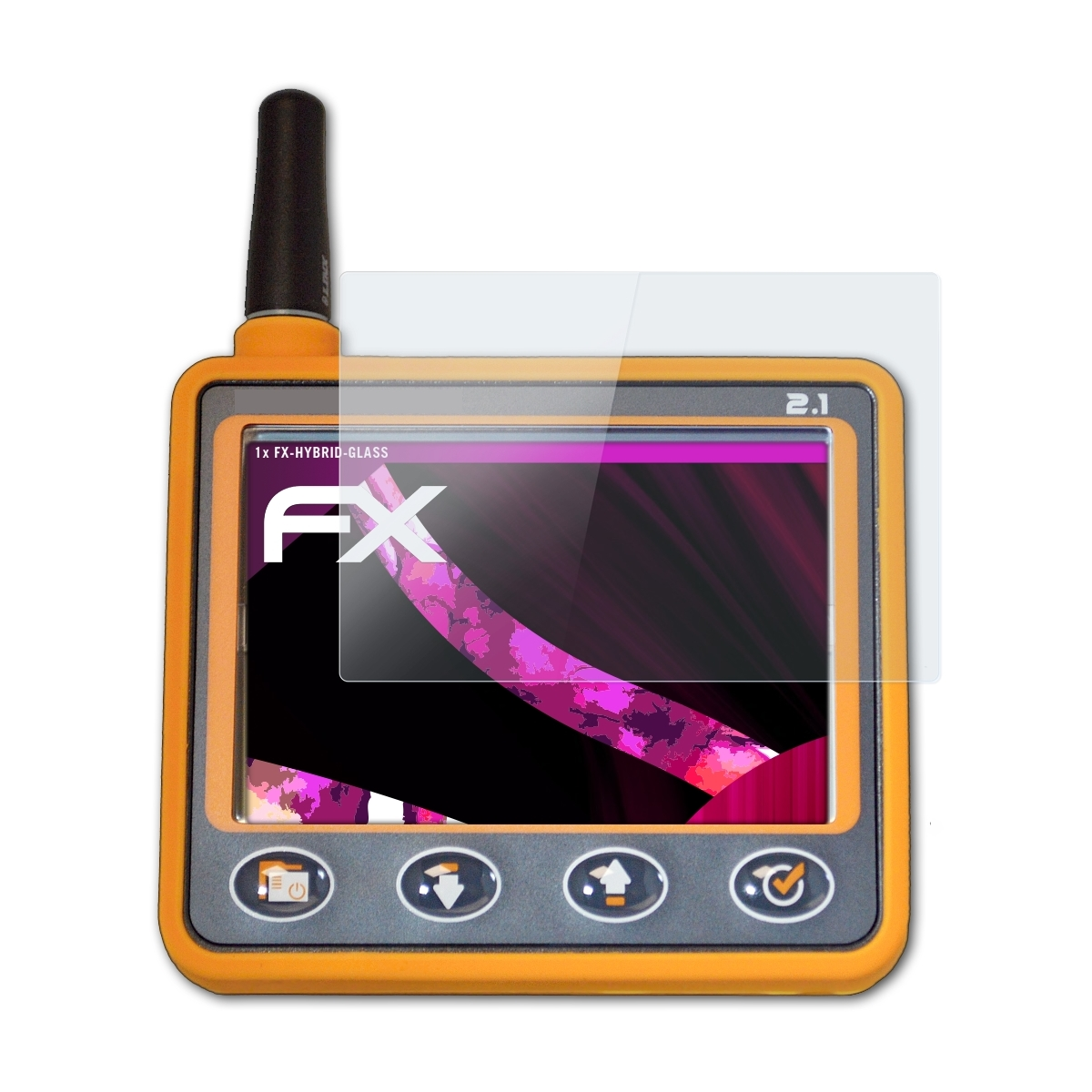 Skytraxx mit ATFOLIX FANET+) FX-Hybrid-Glass Schutzglas(für 2.1