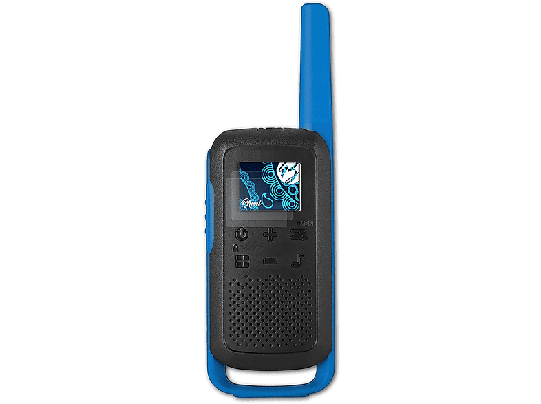BRUNI 2x Motorola T62) Talkabout Schutzfolie(für Basics-Clear