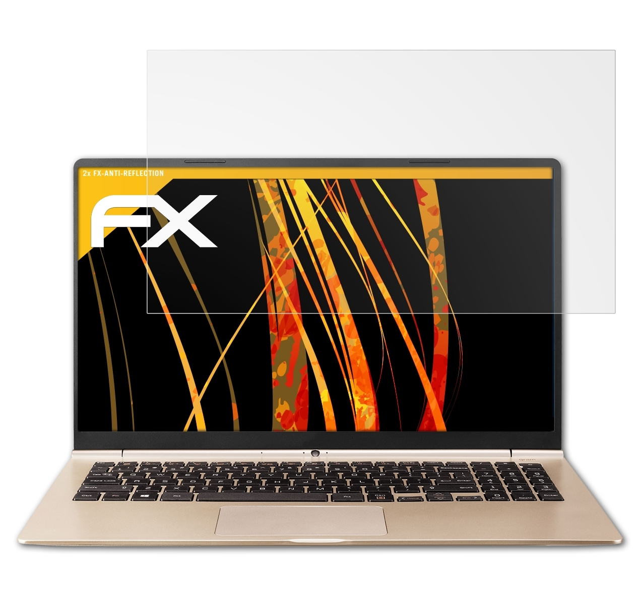 ATFOLIX 2x FX-Antireflex Displayschutz(für LG 15 (15Z960)) Gram