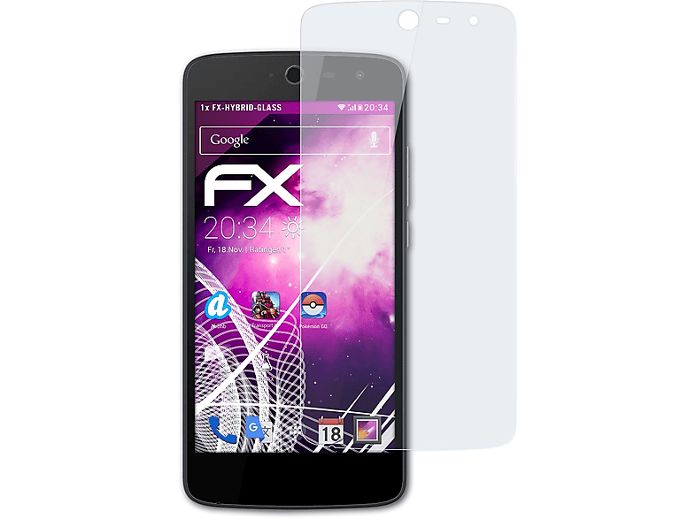 ATFOLIX FX-Hybrid-Glass Zest) Acer Liquid Schutzglas(für