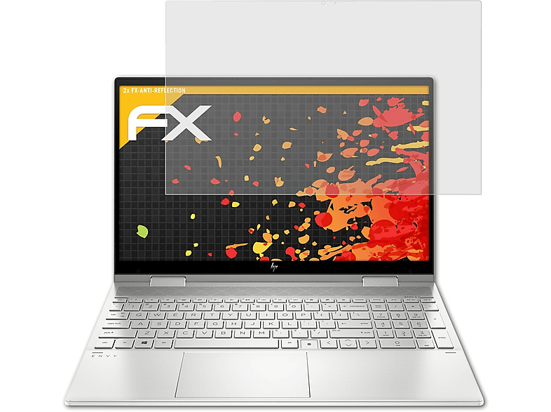 ATFOLIX 2x FX-Antireflex Displayschutz(für HP x360 Envy (15-ed1779ng))