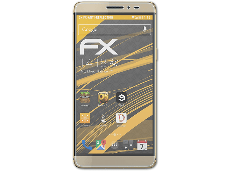 ATFOLIX 3x FX-Antireflex Displayschutz(für Coolpad Max) | Displayschutzfolien & Gläser
