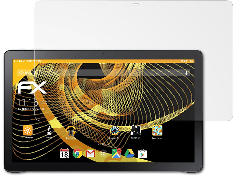 ATFOLIX 2x FX-Antireflex Displayschutz(für Samsung Galaxy View)