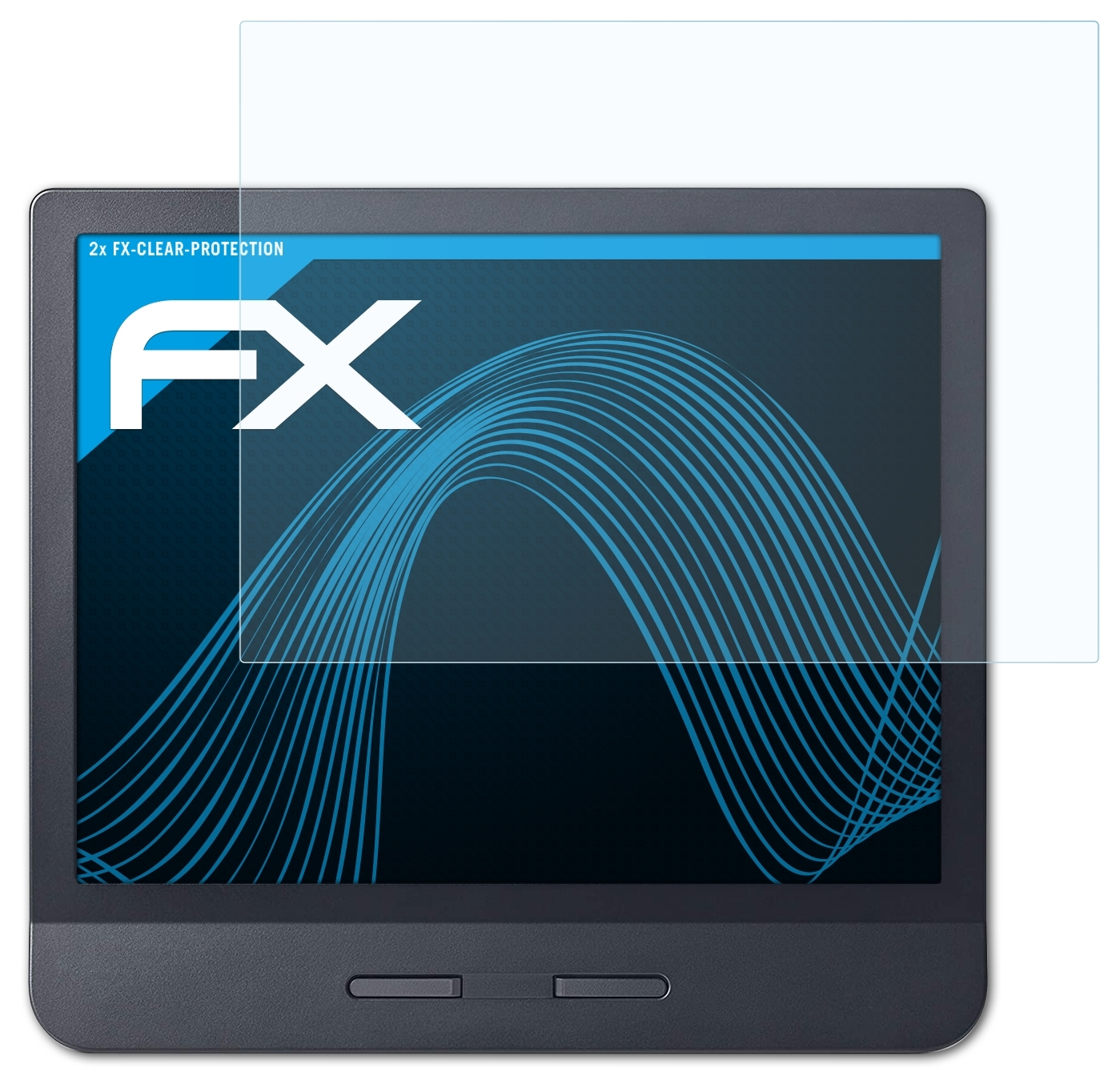 ATFOLIX 2x Kobo FX-Clear Displayschutz(für H2O) Libra