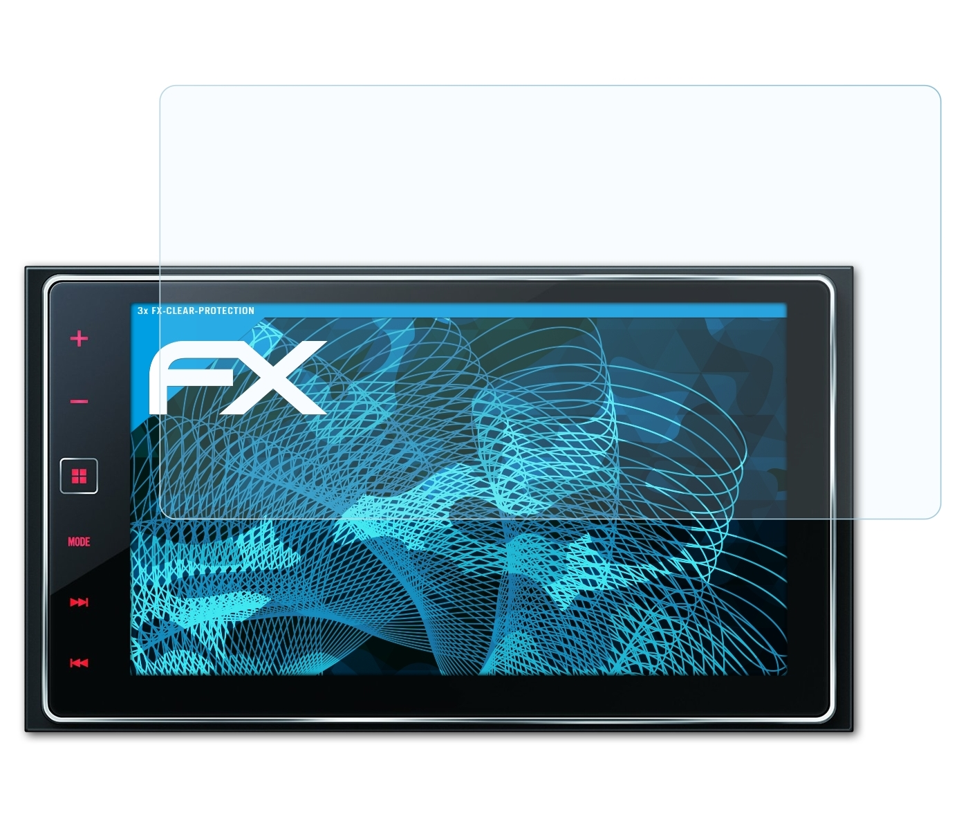 ATFOLIX 3x FX-Clear SPH-DA120) Pioneer Displayschutz(für