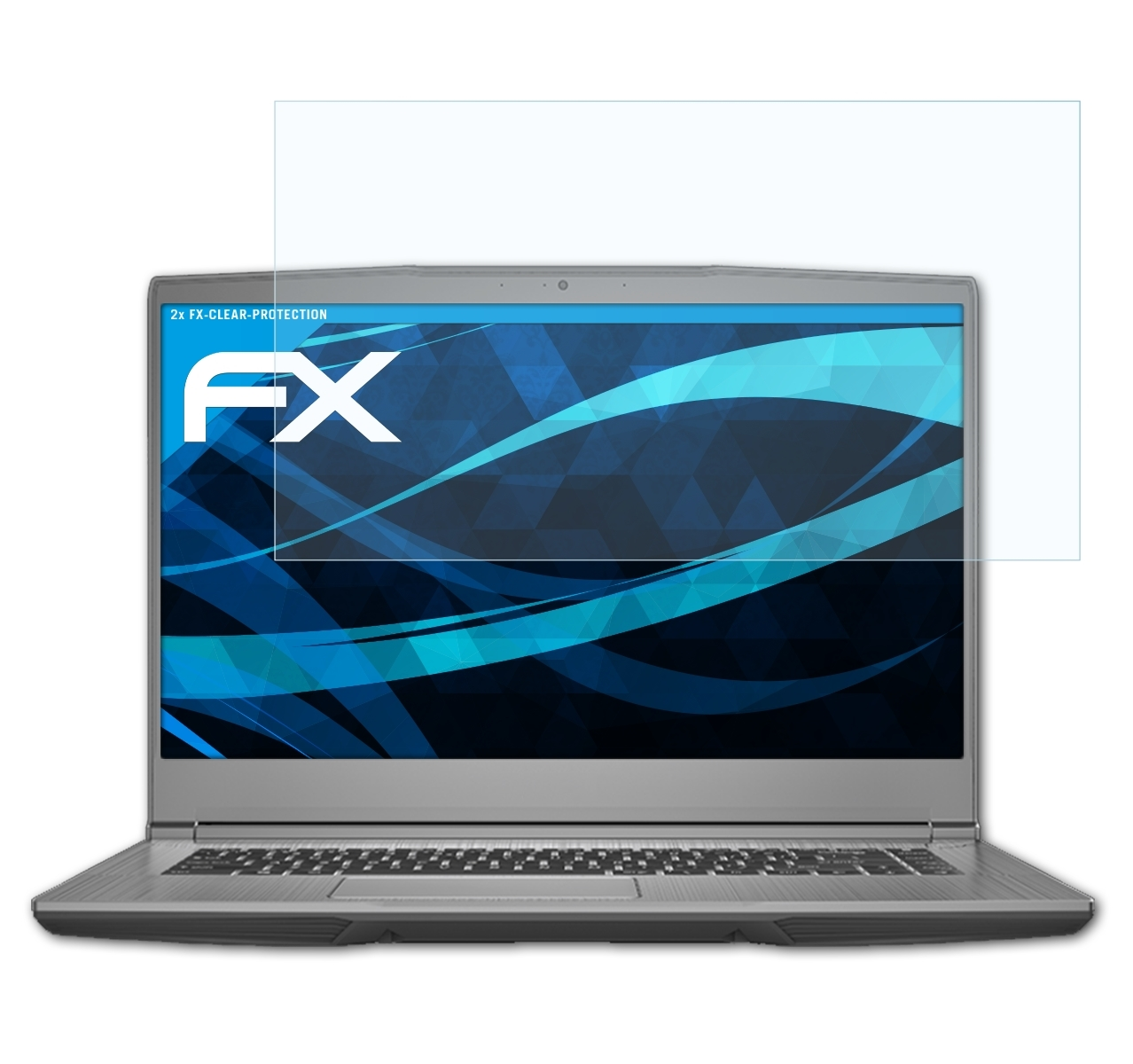 2x ATFOLIX FX-Clear Displayschutz(für MSI Workstation) Mobile WF65