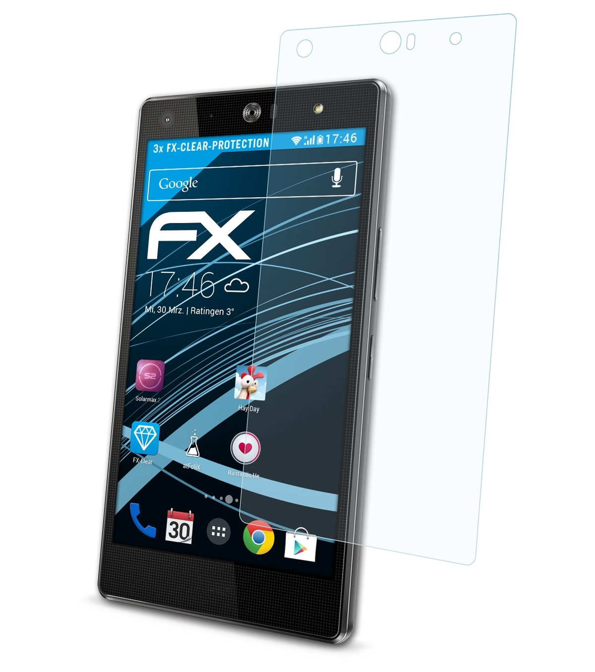 ATFOLIX 3x FX-Clear Displayschutz(für Liquid Acer X2)