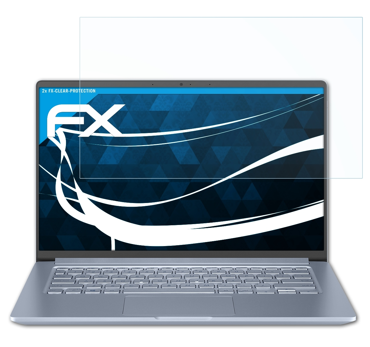 ATFOLIX 2x FX-Clear Asus VivoBook 14 Displayschutz(für (X413EA))
