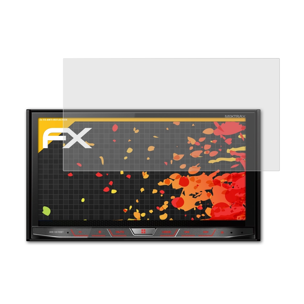 ATFOLIX 2x Pioneer / FX-Antireflex Displayschutz(für X8800BT) AVH-X8700BT