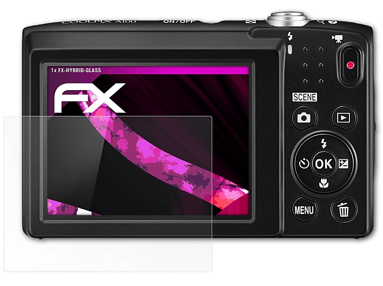 atFoliX Schermbeschermer compatibel met Nikon D750 Beschermfolie, ultra