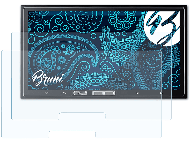 BRUNI 2x Alpine iLX-700) Basics-Clear Schutzfolie(für