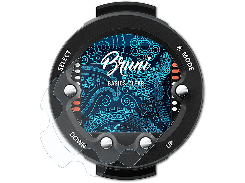 BRUNI 2x Basics-Clear Schutzfolie(für Suunto Zoop Novo)