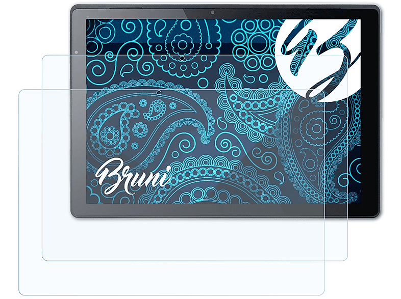 BRUNI 2x Basics-Clear Schutzfolie(für Acer Aspire Switch Alpha 12)