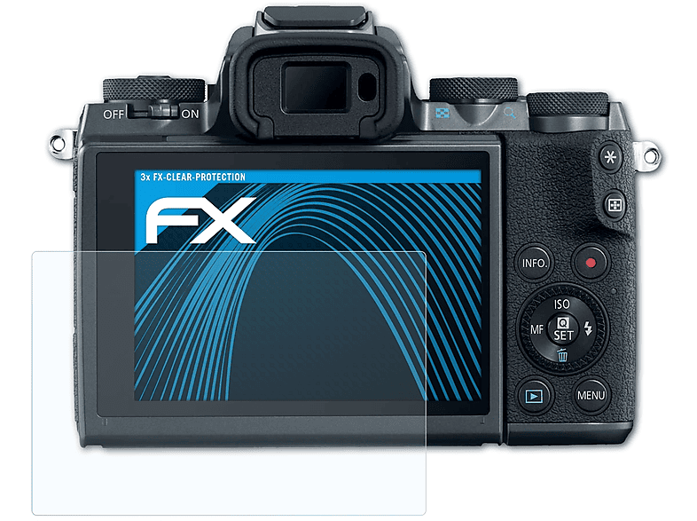 ATFOLIX 3x Canon FX-Clear M5) EOS Displayschutz(für