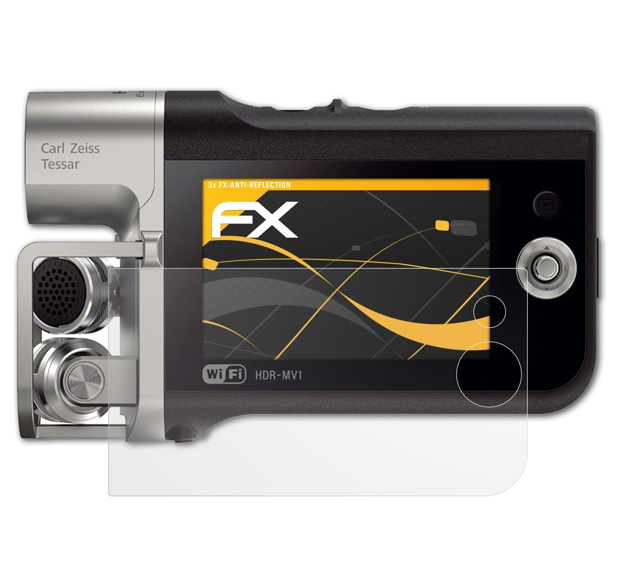 ATFOLIX 3x FX-Antireflex Sony Displayschutz(für HDR-MV1)