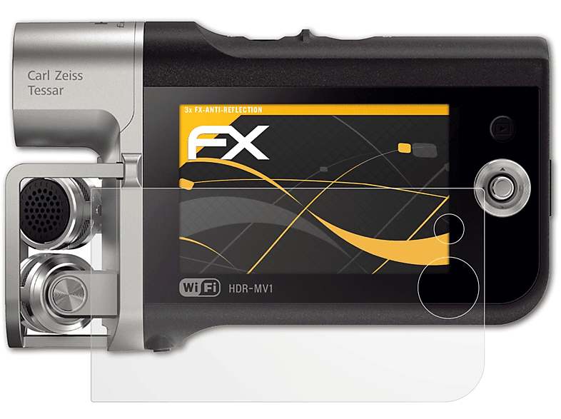 ATFOLIX 3x FX-Antireflex Sony HDR-MV1) Displayschutz(für