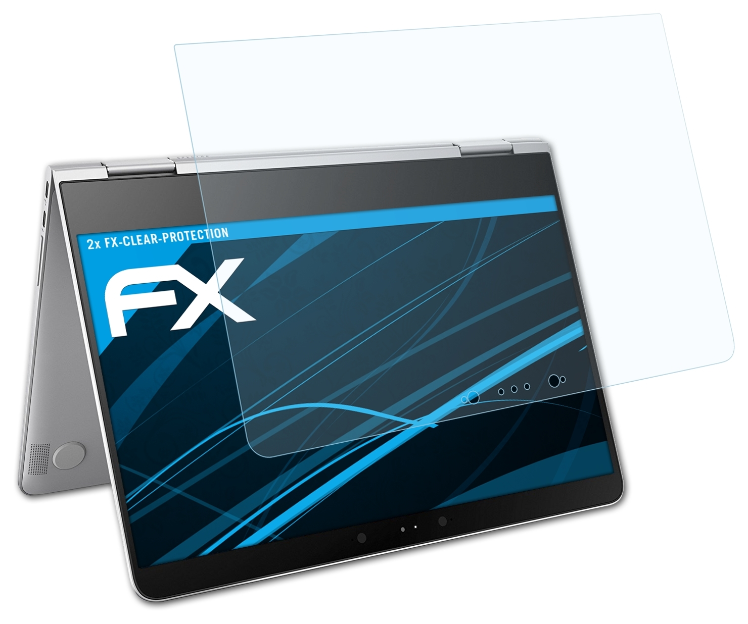 HP 13-w000ng) x360 FX-Clear Spectre 2x ATFOLIX Displayschutz(für