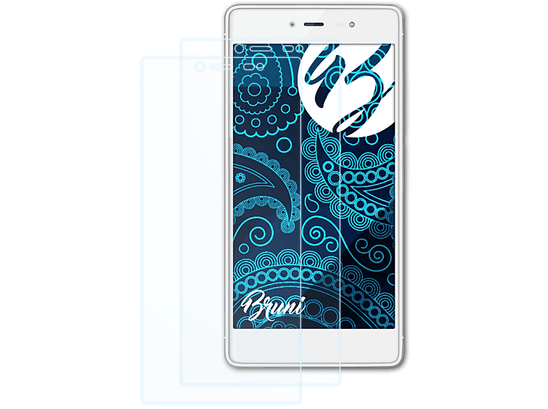 Fever BRUNI 2x Wiko Basics-Clear 4G) Schutzfolie(für