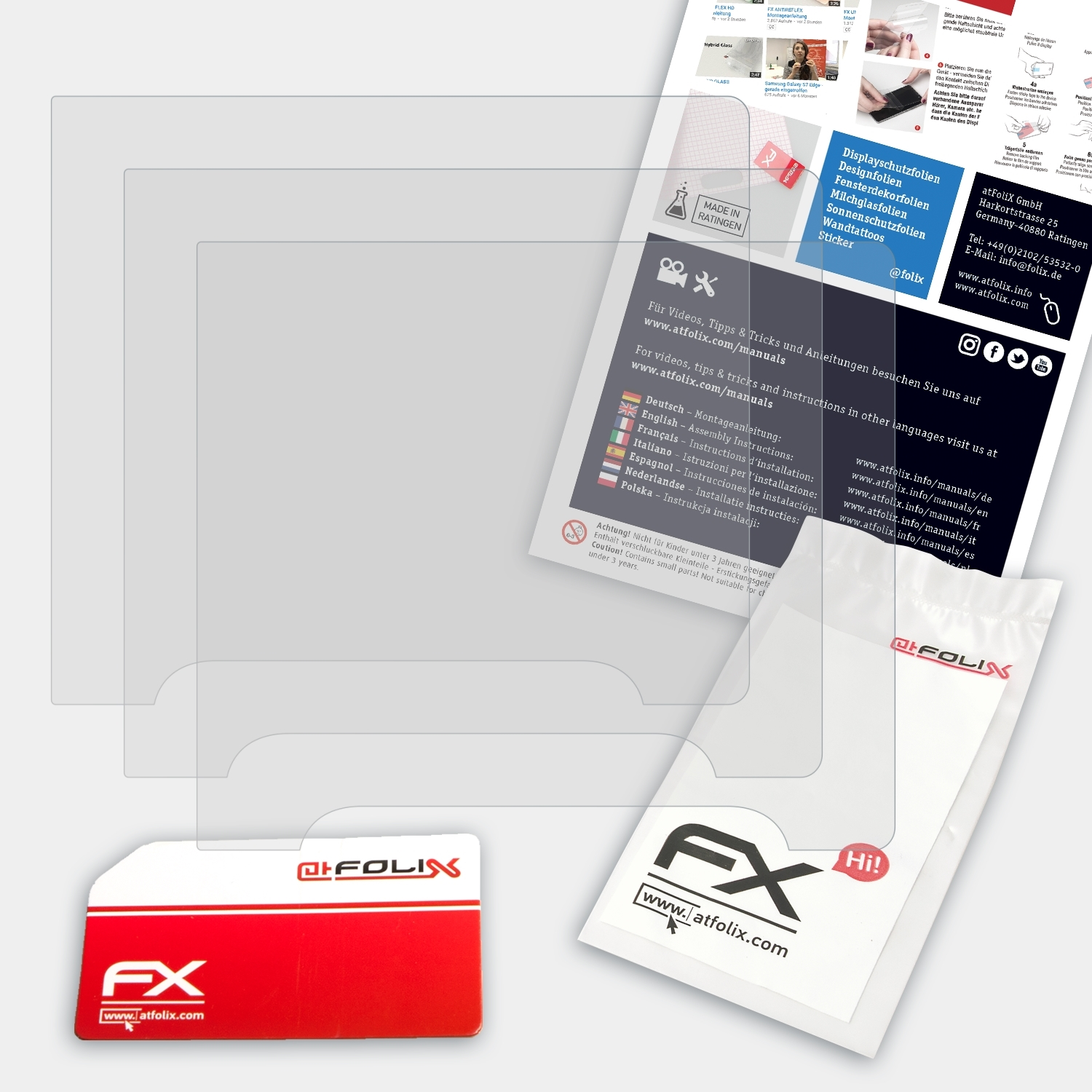 ATFOLIX 3x Hasselblad X1D) Displayschutz(für FX-Antireflex