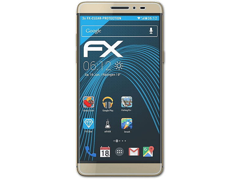 ATFOLIX 3x FX-Clear Displayschutz(für Coolpad Max)