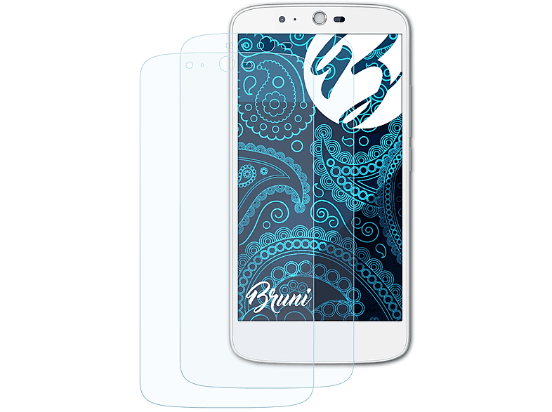 BRUNI 2x Basics-Clear Schutzfolie(für Acer Liquid Zest Plus)