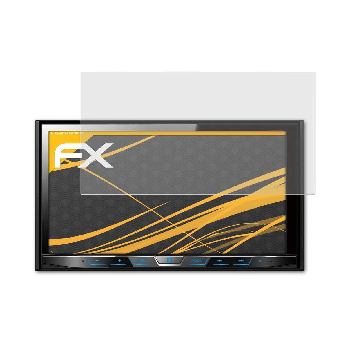 Pioneer X5800DAB) ATFOLIX FX-Antireflex Displayschutz(für / 2x AVH-X5700DAB