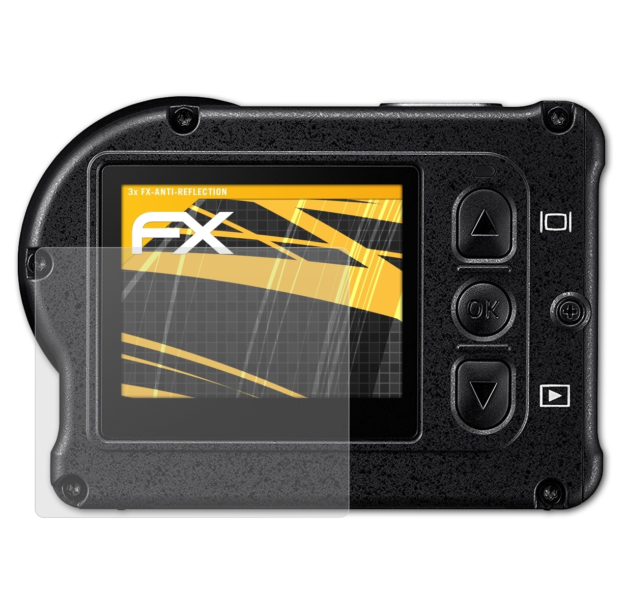 3x FX-Antireflex KeyMission Nikon 170) ATFOLIX Displayschutz(für