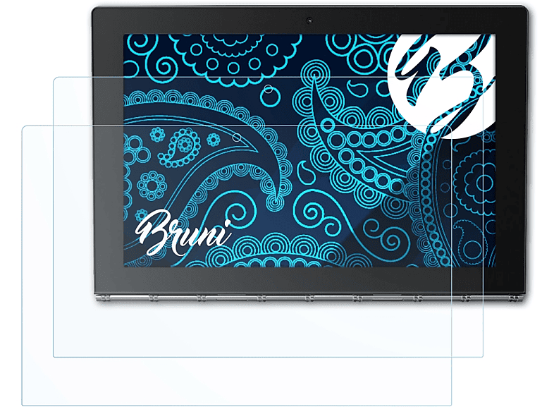 BRUNI 2x Basics-Clear Schutzfolie(für Lenovo Yoga Book)