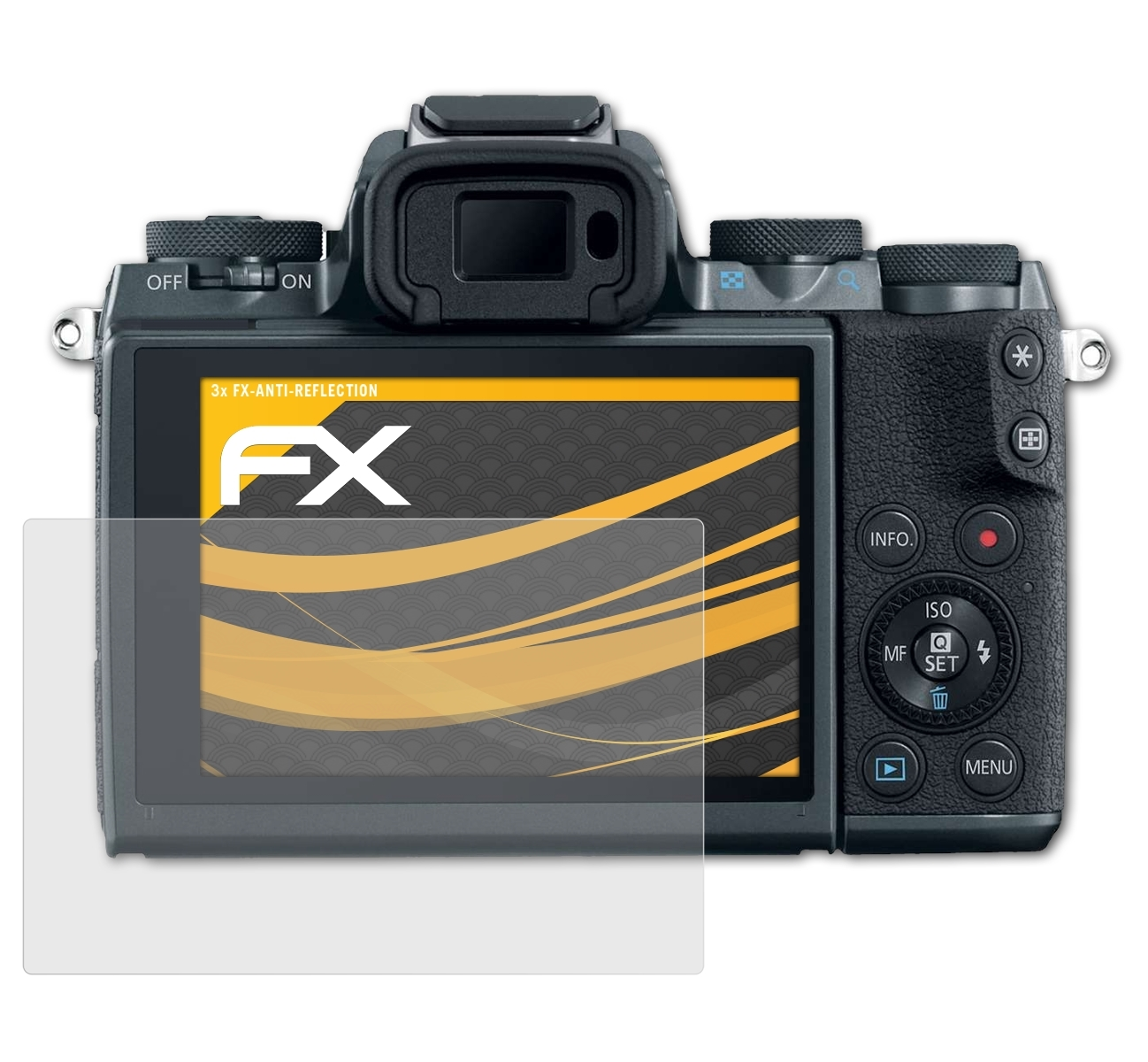 ATFOLIX 3x FX-Antireflex Displayschutz(für Canon M5) EOS