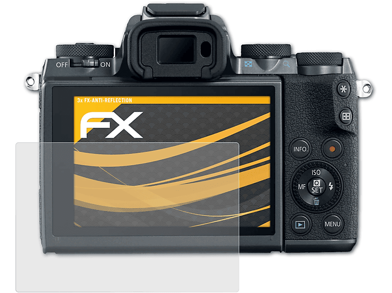 ATFOLIX 3x FX-Antireflex Displayschutz(für Canon EOS M5)