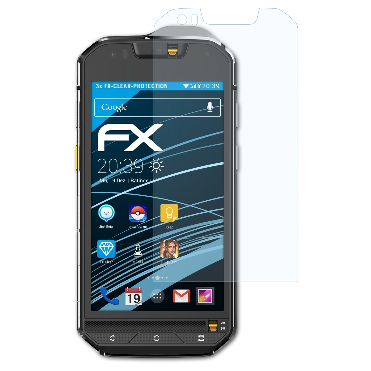 ATFOLIX 3x FX-Clear Displayschutz(für Caterpillar S60) CAT