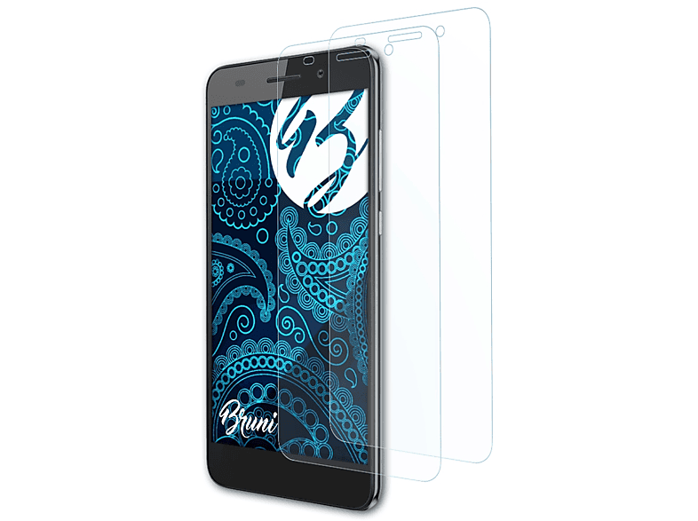 BRUNI 2x Basics-Clear Schutzfolie(für Huawei Honor 5A)