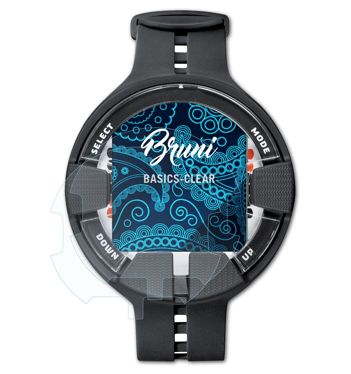 BRUNI 2x Basics-Clear Schutzfolie(für Suunto Air) Vyper