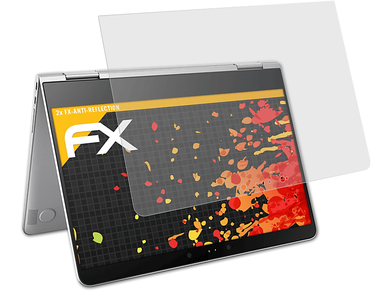 ATFOLIX 2x FX-Antireflex Displayschutz(für HP Spectre x360 13-w000ng)