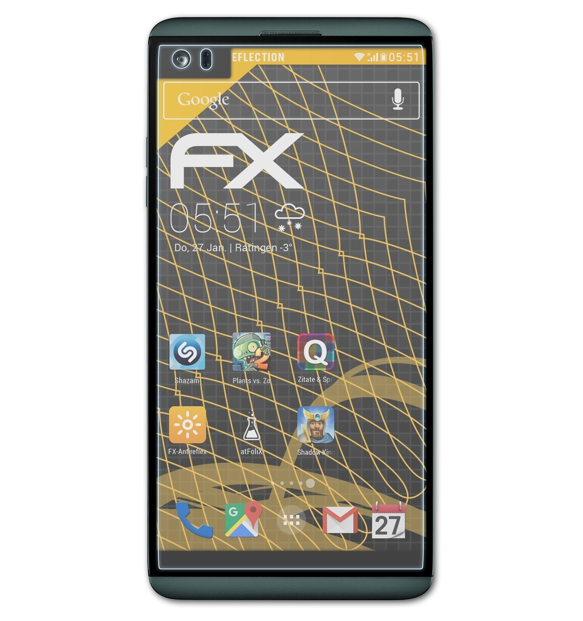 FX-Antireflex LG V20) Displayschutz(für 3x ATFOLIX