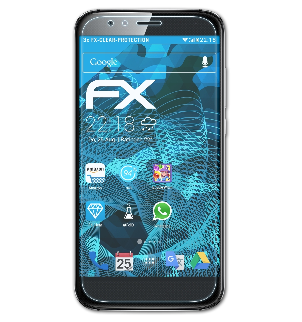FX-Clear Huawei Displayschutz(für 3x GX8) ATFOLIX