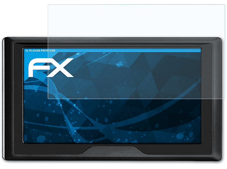 Garmin 3x Drive 61LMT-S) Displayschutz(für FX-Clear ATFOLIX