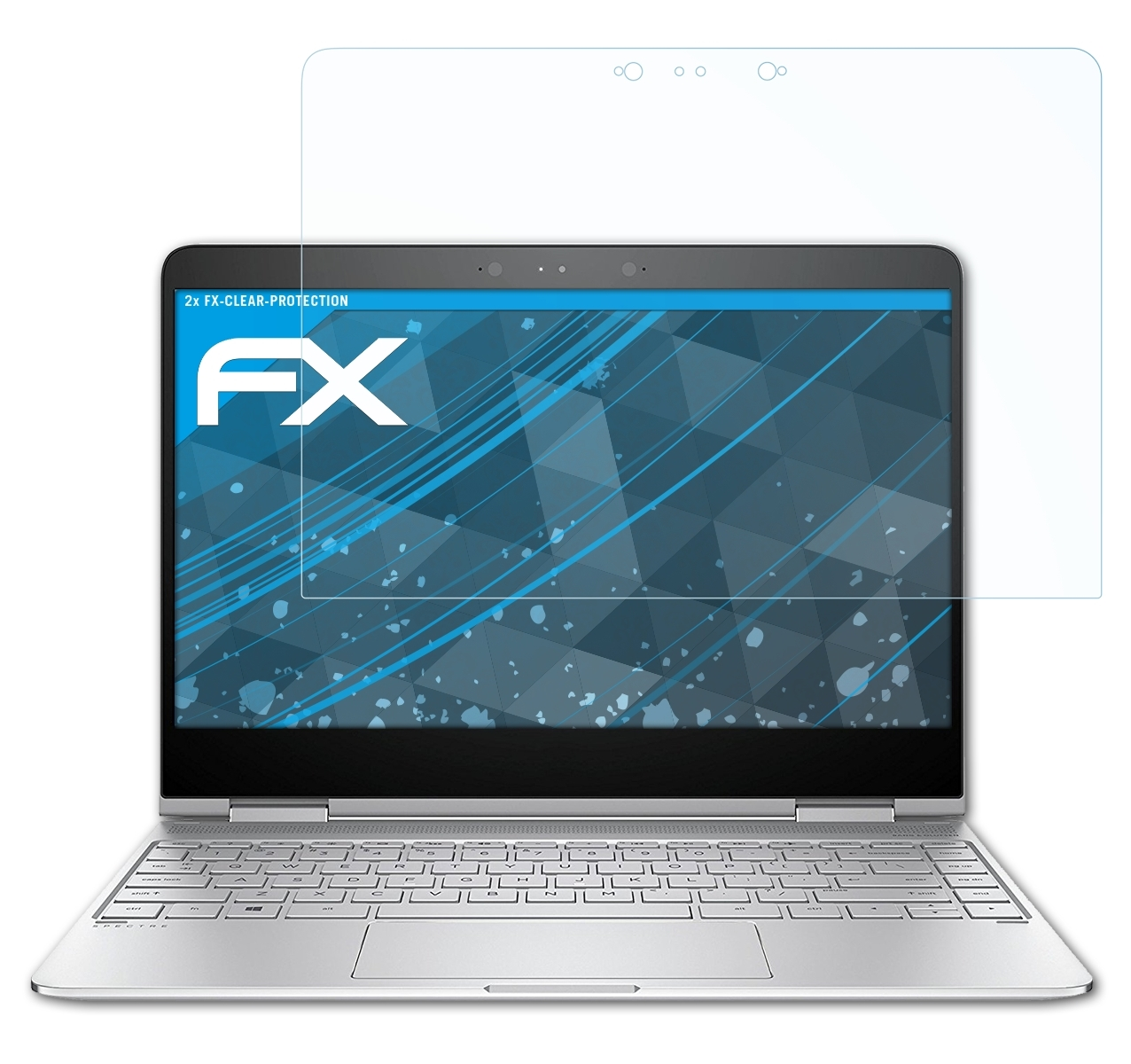 x360 2x Spectre Displayschutz(für ATFOLIX FX-Clear HP 13-w031ng)