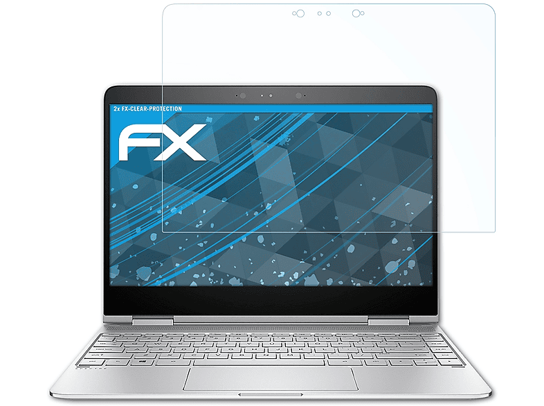 ATFOLIX 2x FX-Clear Displayschutz(für HP x360 Spectre 13-w031ng)