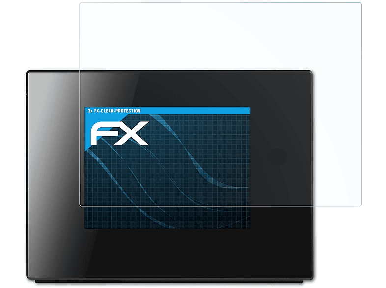 ATFOLIX 3x FX-Clear Displayschutz(für Technisat DigitRadio 110 IR)