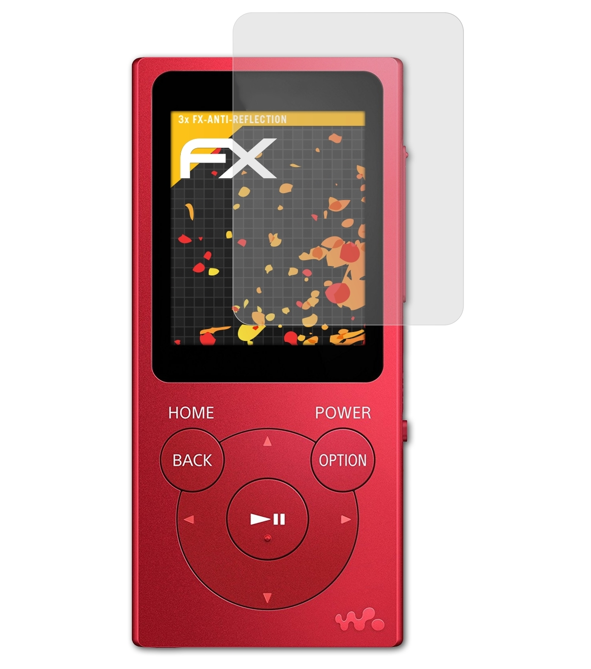 FX-Antireflex 3x ATFOLIX Displayschutz(für / Sony NW-E393 NW-E394) Walkman