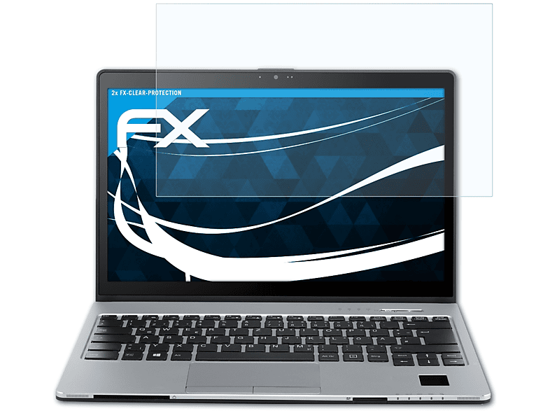 ATFOLIX 2x FX-Clear Displayschutz(für Fujitsu Lifebook U937)