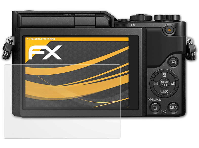 ATFOLIX 3x Panasonic DC-GX850) Displayschutz(für FX-Antireflex Lumix